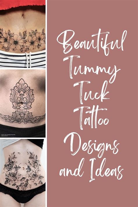 Beautiful Tummy Tuck Tattoo Designs and Ideas